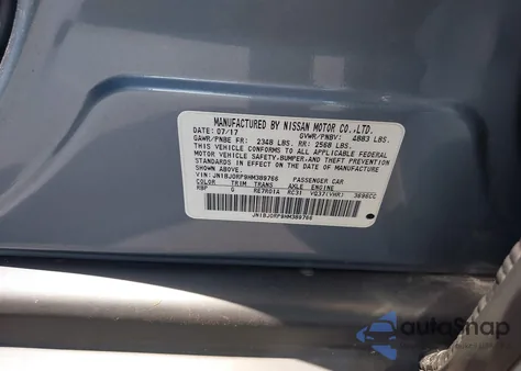 2017 Infiniti Qx50 from USA, damaged, VIN JN1BJ0RP9HM389766